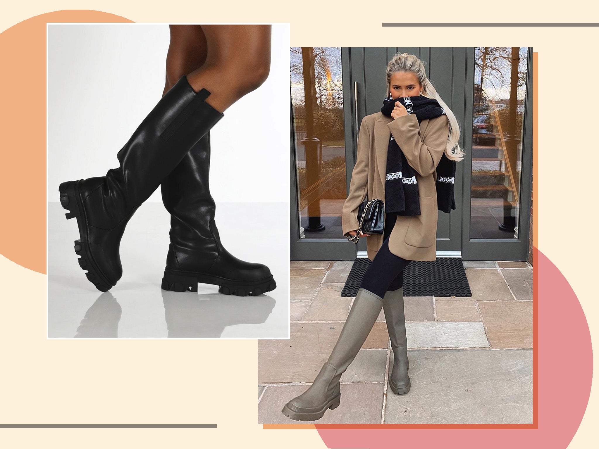 Zara high deals knee boots